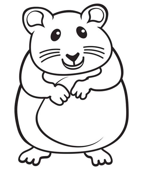 Hamsters have thick silky fur, short tails, small ears, short legs, wide feet and large eyes. Cute Hamster Coloring Pages Printable. Hamsters, small animals that for some people look like ...