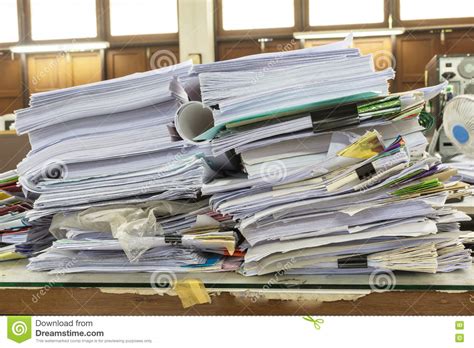 Folder With Documents And Important Documents Stock Photo 
