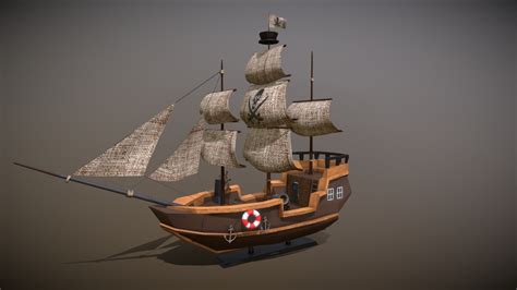 Pirate Ship 3d Model By N9585061 873f7f8 Sketchfab