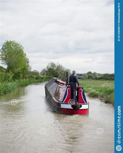 A Vintage Working Canal Boat Seen On The South Oxford Canal Editorial Image Image Of