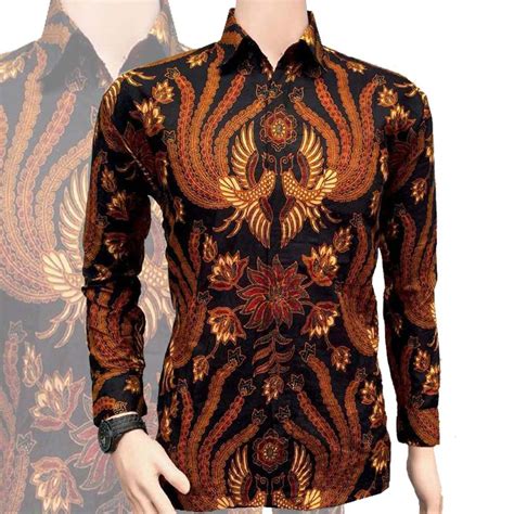 Populer Batik Pria Lengan Panjang Desain Baju