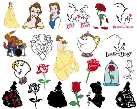 Beauty And The Beast Svg Bundle Beauty And The Beast Svg Etsy