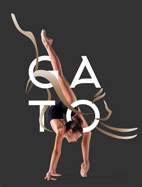 Gymnastic Cat Gato Gimnasta On Behance Dance Poster Design Sports
