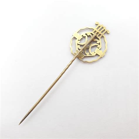Antique Solid Silver Gilt 3 Crowns Lapel Stick Pin Swedish Etsy