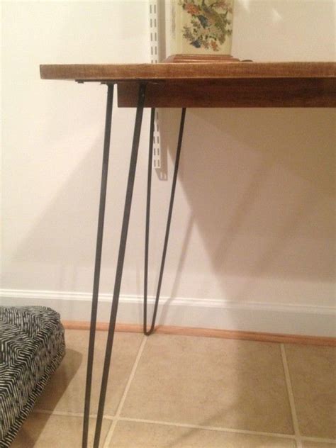 Minimalist trestle table legs that assemble without hardware! 6-Foot Long DIY Hairpin Leg Desk (With images) | Hairpin ...