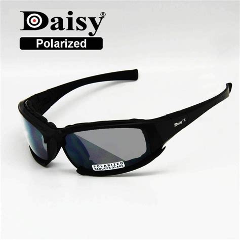 Polarized Daisy X7 Army Sunglasses Military Goggles 4 Lens Kit War Game Tactical Men S Glasses
