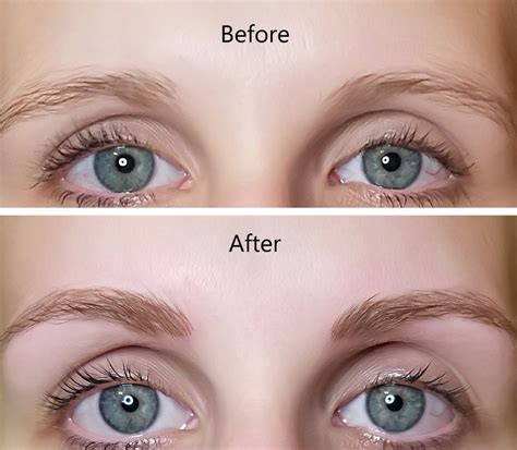Before After Eyebrows North Dallas Permanent Cosmetics
