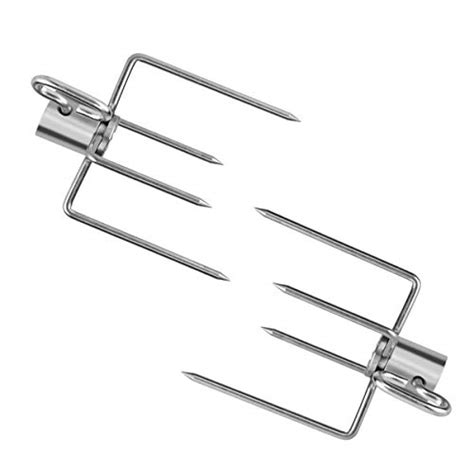 Skyflame Universal 304 Stainless Steel Rotisserie Meat Forks Fits 12