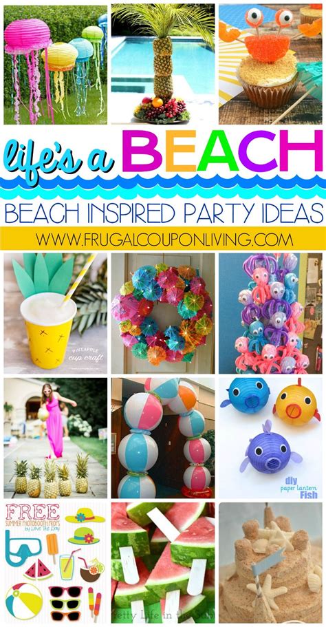 Beach Inspired Party Ideas Beach Theme Birthday Party Beach Birthday Party Beach Theme Birthday