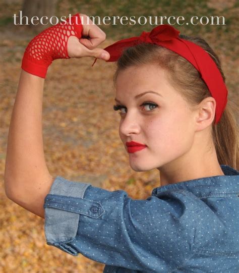 Rosie The Riveter Costume Hair Tutorial