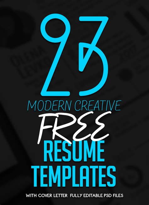 Use these cover letter outlines for your inspiration! 23 Free Creative Resume Templates with Cover Letter ...