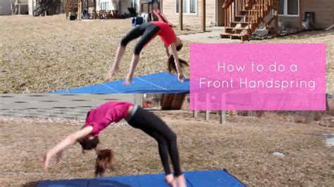 How To Do A Front Handspring Youtube