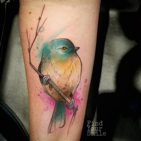 30 Coolest Watercolor Bird Tattoo Designs And Ideas