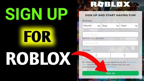 How To Sign Up In Roblox
