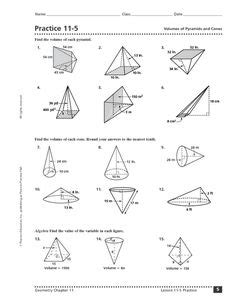 Volume of a cone worksheets cones and conical frustum. Volume of Compound Shapes lots of worksheets students can ...