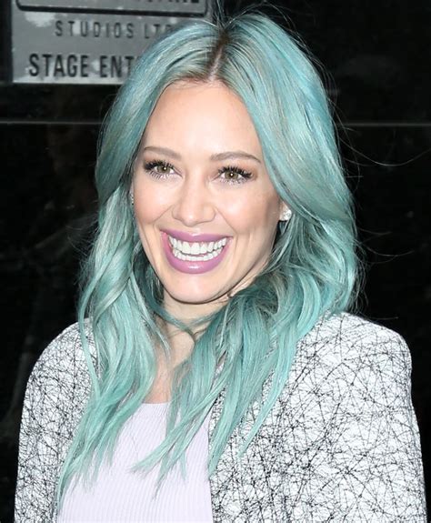 Hilary Duff Blue Hair Teal Hair Extensions Teal Hair Hair