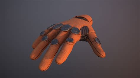 3d Model First Person Hands And Arms With Gloves Vr Ar Low Poly