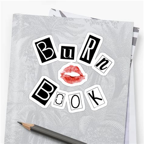Burn Book Sticker Sticker By Xtheycallmemimi Redbubble