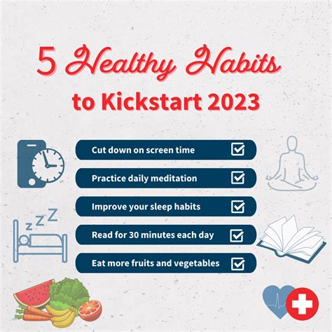 5 Healthy Habits To Kickstart 2023