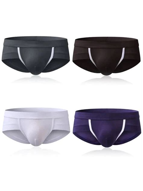 4 Pcs Modal Breathable Underwear U Convex Pouch Briefs Mr Saker