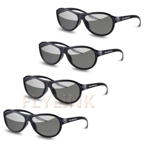 Lg Cinema Ag F310 3d Polarized Passive Glasses For 4 Pair Lcd Led Tvs Ebay