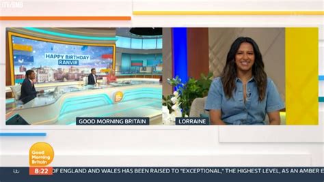 Itv Lorraine S Ranvir Singh S Age As She Celebrates Birthday On Air For First Time Liverpool Echo