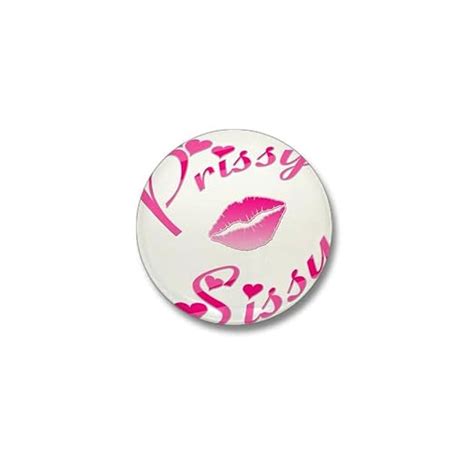 Cafepress Pissy Sissy Pink Lips Mini Button 1 Round Mini Button Clothing