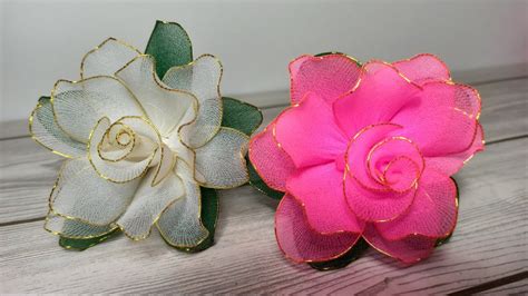 Diy Stocking Roses How To Make Nylon Stocking Flowers Youtube