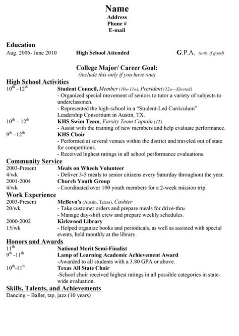 proofread  high school resume fotolip