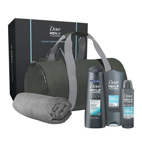Dove Men Care Pc Gift Set Clean Comfort With Gym Bag Anti Dandriff