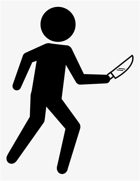 Criminal Silhouette With A Knife Comments Criminal Png PNG Image