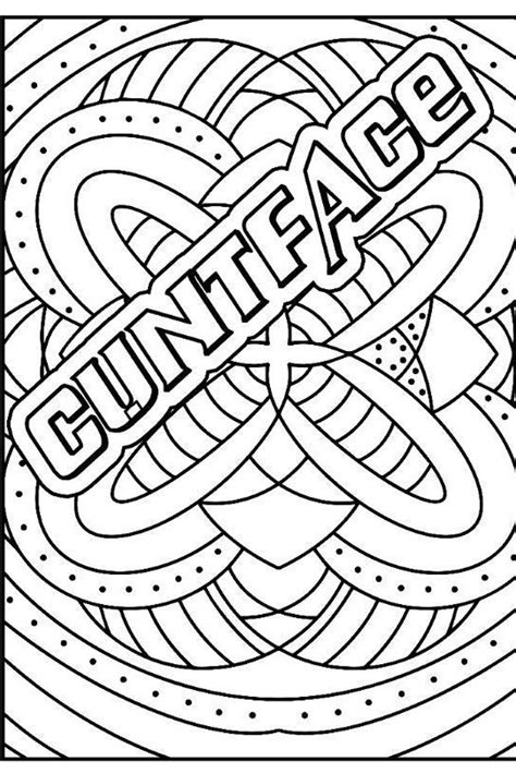 Adults Only Adult Swearing Coloring Pages 15 Pages Etsy