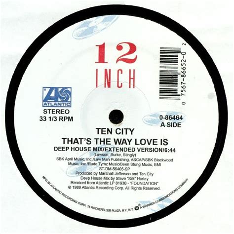 Ten City That S The Way Love Is Reissue Vinyl At Juno Records