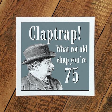 Clean 75th Birthday Card Minimalist Birthday Cards