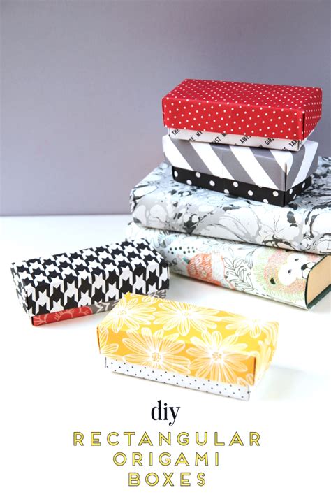 Rectangle gift boxes with lids: DIY RECTANGULAR ORIGAMI GIFT BOXES. | Gathering Beauty