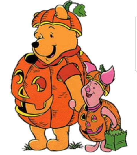 Aa Milnes Winnie The Pooh And Piglet Dressed As Pumpkins Disney