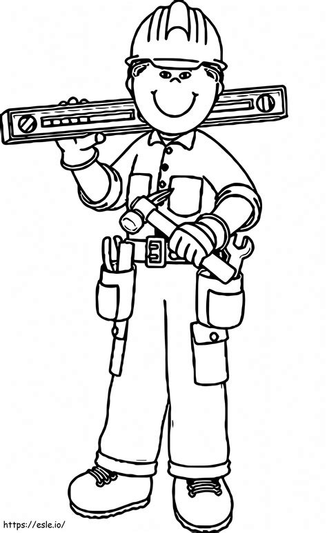 Carpenter 9 coloring page