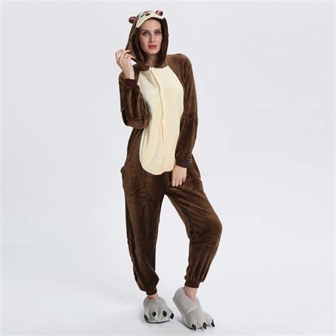 Chipmunk Kigurumi Animal Onesie Pajama Costumes For Adult