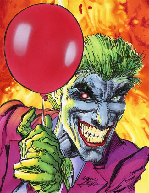 Joker Balloon Adams Original Art