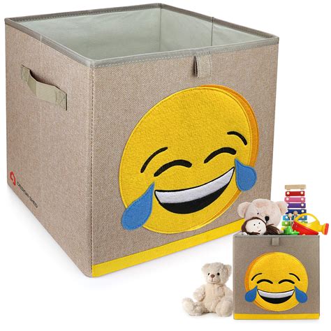 Buy Toy Storage Kids Toy Box Unit With Emoji Design Childrens Cube