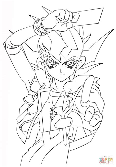 Yu Gi Oh 5ds Yusei Coloring Pages Coloring Pages