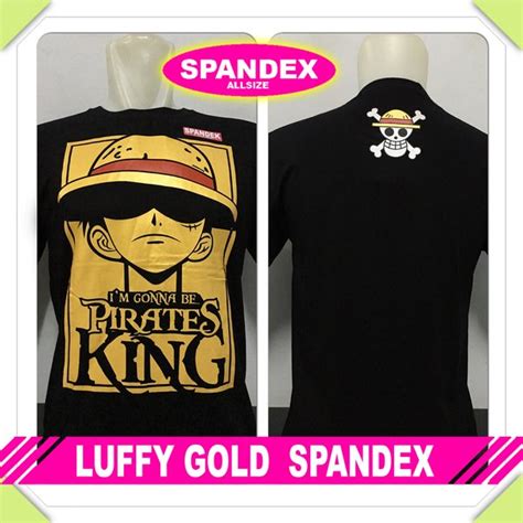 Jual Kaos Baju Distro Anime One Piece Luffy Gold Spandex Di Lapak