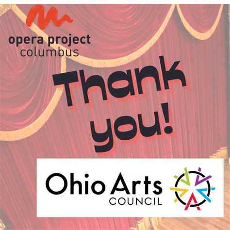 Thank You Ohio Arts Council — Opera Project Columbus