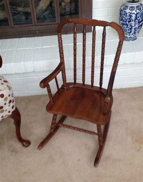 Jenny Lind Wood Childs Rocking Chair Rocker 1986 Collins Etsy