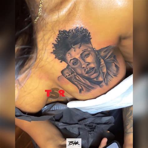 Lawd This Girl Got Nba Young Boy Tatted On Her And Well
