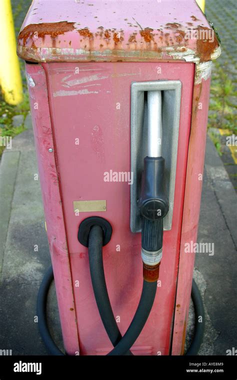 Old Disused Diesel Fuel Pump Stock Photo Alamy