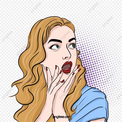Shocked Woman Clipart