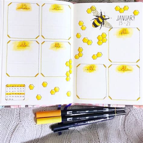 Bee Spreads My Inner Creative Bullet Journal Ideas Pages April