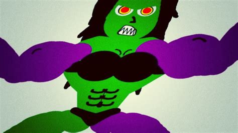 She Hulk Transformation In Many Colors Animation Youtube