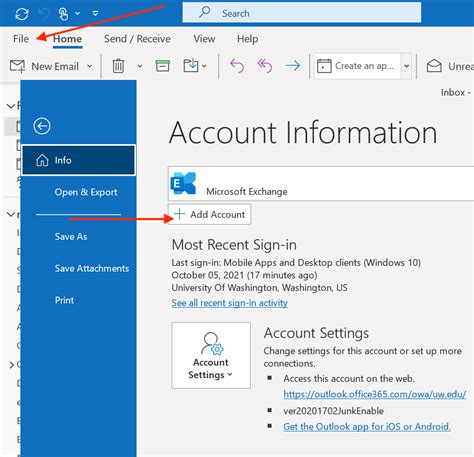 How To Add Shared Netid Email Account To Outlook Ischool Knowledge Base